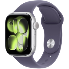 Apple Watch 11 46mm Silver Aluminum Case / Purple Fog Sport Band